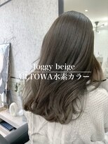 アンド(ANDO)&nbsp;【本町】フォギーベージュ 艶髪　うる艶ミディ 髪質改善 ULTOWA