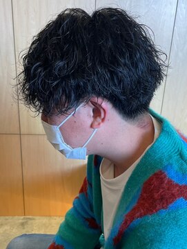 ニアウ 太田店(Niau) ツイストスパイラルパーママッシュメンズパーマ波巻きパーマ