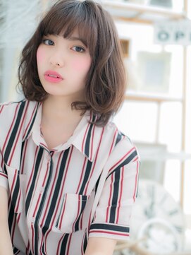 モッズヘア 越谷(mod's hair) 大人かわいい前髪パーマくせ毛風エアリーボブc5越谷20代30代40代