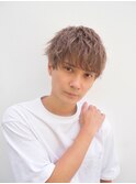 マッシュ×ミルクティーカラー