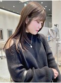レイヤーカット*ロングレイヤー*顔周りカット*ベージュカラー
