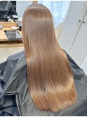 ハリウッドトリートメントでうる艶ブラウン[池袋/髪質改善]