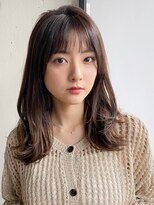 エトラ 渋谷店(etora)&nbsp;◎前髪アンブレラカラーこなれミディ イメチェン ウェーブパーマ