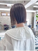 切りっぱなしボブ×透明感カラーT30