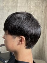 フイ 新宿3丁目(Hui)&nbsp;フェザーパーマ/グレーブルーカラー/刈り上げショートパンク