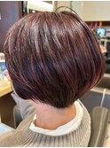 大人ショート 赤系カラー/ハンサムショート/ショコラブラウン
