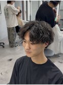 センターパート/シャドウパーマ