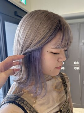 ノイ(noi) #noi_style ホワイトベージュ×ラベンダーインナー