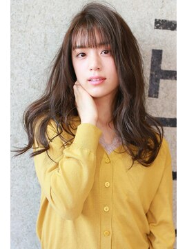 ラフィス ヘアー ロブ 福山駅家店(La fith hair lov.) 【La fith】 艶カラー×前髪パッツン