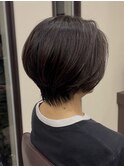 くびれヘア/丸みショート/ハイライトカラー/辻堂