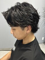 メンズ リコ(MEN'S RICO)&nbsp;フェザーパーマフェザーウルフフェザーショートツイスパ【大和】