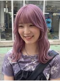 ダブルカラーミルクティーベージュカラーケアブリーチ韓国ボブ