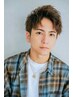 ★メンズカット＋カラー＋コスメ水パーマ+ナノバブルシャンプー付￥11500