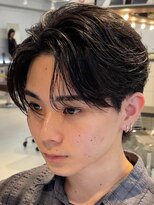 アンサー 渋谷(ANSWER)&nbsp;メンズカットセンターパートフェザーパーマ髪質改善縮毛矯正韓国