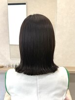 ルフトバイアンビエンテ(Luft by ambiente)&nbsp;切りっぱなしボブ　暗髪カラー