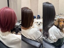 【ペット同伴OK】美容室も愛犬と一緒に＊ペットを飼っている方は好きな時間を共有できます＊