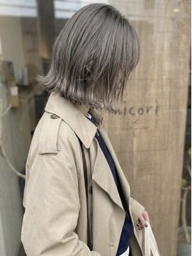 ニコリヘアワークス(nicori hair works) ボブ×グレージュ×外ハネ3