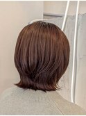 丸みとくびれが可愛い大人ボブスタイル