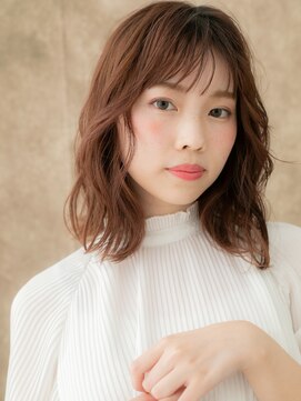 カバーヘア 上尾西口店(COVER HAIR) 乾かすだけ抜け感ウェットヘアくびれミディアムX上尾20代30代