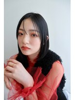 トリッカ シブヤ(TRICCA SHIBUYA)&nbsp;前下がりボブ/切りっぱなし/ナチュラルカラー