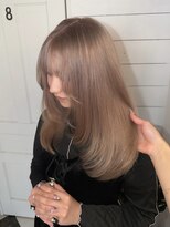 髪屋 紬 ホワイトミルクティーベージュ