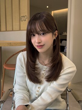 エンノア 池袋(ENNOA) 【風呂田】高発色カラー/オリーブベージュ/縛れるレイヤーカット