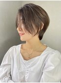 ハンサムショートレイヤー × ダークアッシュ