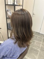 バセット バイ アルター 鎌取店(basset by aL-ter)&nbsp;ミルクティーブロンド/ダークブルー/デジタルパーマ/鎌取