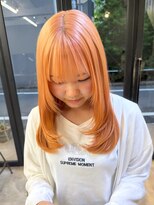 フラム 渋谷(flamme)&nbsp;◯【ブリーチ２回】ペールオレンジ