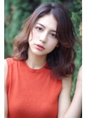 【 表参道】かきあげ前髪のフェミニンミディアム♪藤沢