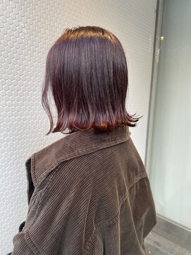 エル(EL by green) （Kotaro)ワインレッド×外ハネボブ