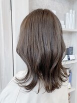 キャアリー(Caary)&nbsp;福山市美容室Caary人気 ツヤツヤ透明感くすみグレージュカラー