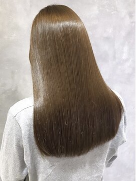 ラベスト キョウト(LOVEST) 縮毛矯正×グレージュの艶髪