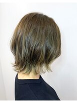 サルファ ヘアデザイン 名古屋 丸の内(S.ALPHA HAIR DESIGN)&nbsp;大人外ハネショート×インナーカラー