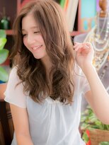 カバーヘアアンドスパ ブリス 浦和(COVER HAIR&SPA bliss)&nbsp;センターパートかきあげ前髪外国人風大人巻きc5浦和20代30代40代
