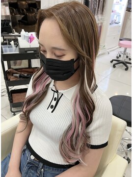 シーズン 大阪(SEASON) 【エクステ】ピンク×ホワイト