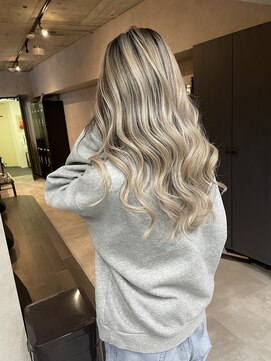 サニー 渋谷(SUNNY) バレイヤージュ、ココアベージュ、ハイライト、グレージュカラー