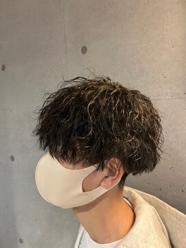 メンズサロンドットリアン(dot. lien) 無造作スパイラルパーマ刈り上げマッシュメンズパーマ