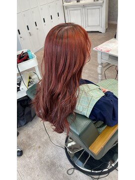 リミットバイアフィナー 大宮店(limit by Afinar) ブリーチなしダブルカラー！オレンジブラウン