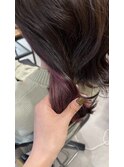ナチュラルブラウン×インナーピンクヴァイオレッド