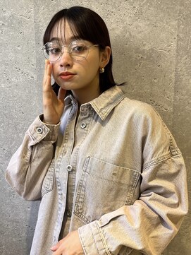 アース 三軒茶屋店(HAIR&MAKE EARTH) 三軒茶屋_レディース_ミディアム_切りっぱなしボブ_ボブ_小顔