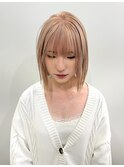 ブリーチカラーミルクティベージュ×ボブカット【吉祥寺】