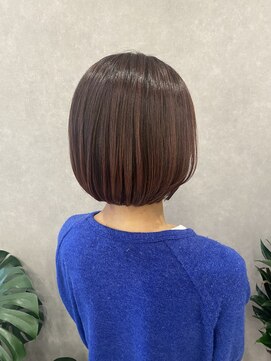 ラナヘアー(lana hair) ボブ×モーブカラー