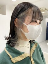 インナーカラーケアブリーチイヤリングカラーハイライトレイヤー