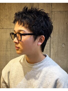 ビンゴ(BINGO) 1362グレーベージュハイトーンカラー韓国バーバー短髪ショート