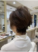 60代ボリュームUP　エレガンスレイヤーショート
