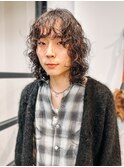 wave perm/ウェーブパーマ　こなれ感　アッシュカラー