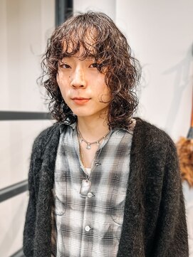 ヴヴ(Bub) wave perm/ウェーブパーマ こなれ感 アッシュカラー