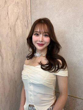 ルームバイシー 新宿(Loom. by Sea) もれる小顔顔周りレイヤー×ダブルカラー【新宿美容室/韓国】