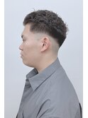 フェードカット×バックパーマ